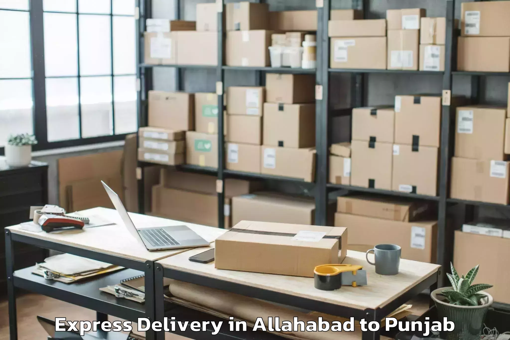 Book Your Allahabad to Lakhnaur Express Delivery Today